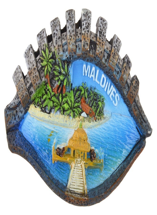 TEMPLE TREES Polyresin Fridge Magnet (8.5 x 0.5 x 5 cm, Multicolour) - Image 1